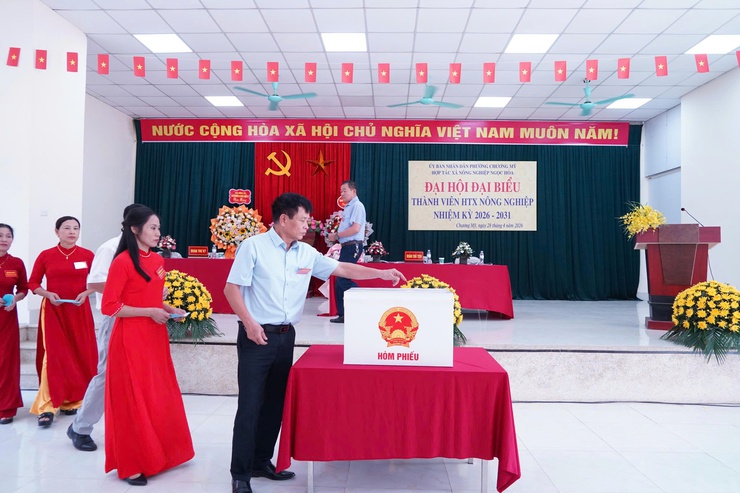 Hợp tác xã Nông nghiệp Ngọc Hòa tổ chức thành công Đại hội đại biểu thành viên lần thứ III, nhiệm kỳ 2026–2031- Ảnh 4.