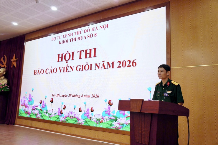 Phường Phú Thượng ghi dấu ấn nổi bật tại Hội thi Báo cáo viên giỏi lực lượng vũ trang Thủ đô 2026- Ảnh 3.