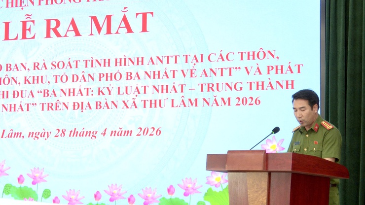 UBND - BCĐ thực hiện phong trào toàn dân bảo vệ ANTQ xã Thư Lâm tổ chức Lễ ra mắt 02 mô hình “Giao ban, rà soát tình hình an ninh trật tự tại các thôn, khu dân cư, tổ dân phố”- Ảnh 14.