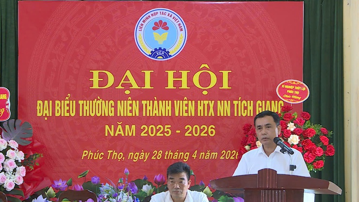 Đại hội đại biểu thành viên thường niên HTXNN Tích Giang năm 2026.- Ảnh 4.