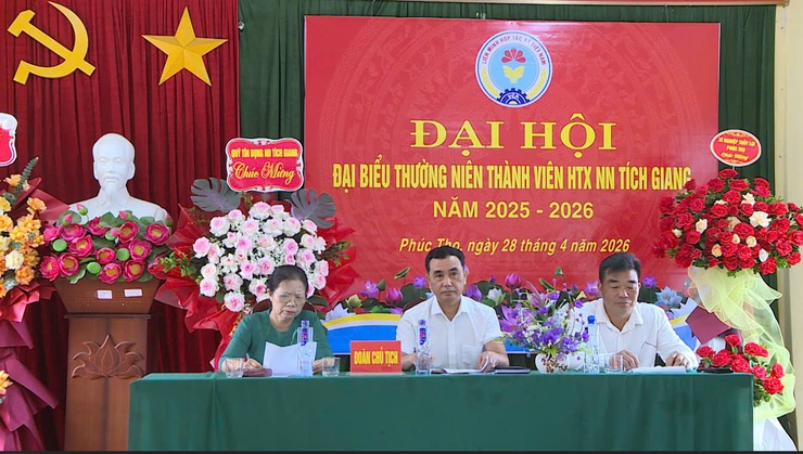 Đại hội đại biểu thành viên thường niên HTXNN Tích Giang năm 2026.- Ảnh 5.