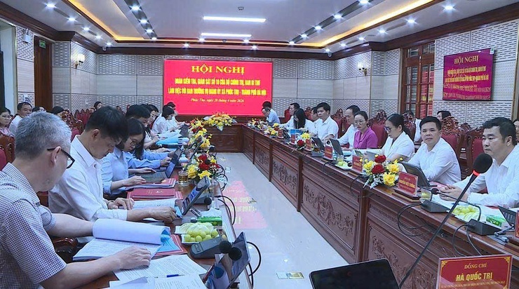 Đoàn kiểm tra, giám sát số 10 của Bộ Chính trị, Ban Bí thư làm việc với Ban Thường vụ Đảng uỷ xã Phúc Thọ- Ảnh 10.