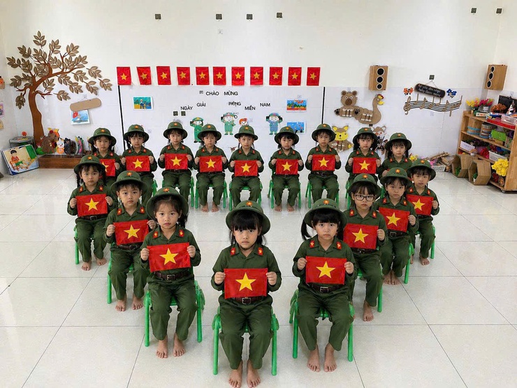 TRƯỜNG MẦM NON THẠCH XÁ SÔI NỔI CÁC HOẠT ĐỘNG HƯỞNG ỨNG NGÀY 30/4, 1/5 VÀ NGÀY SÁCH VIỆT NAM 2026- Ảnh 1.