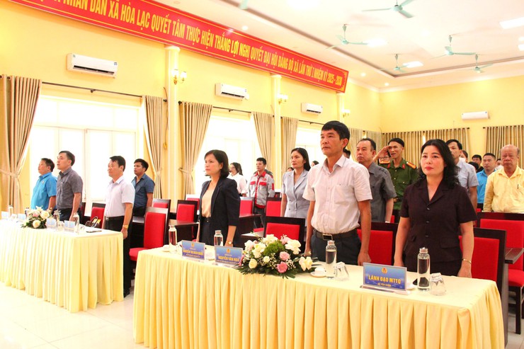 UBND- Công đoàn xã Hòa Lạc phát động Tháng hành động về An toàn, vệ sinh lao động và Tháng Công nhân năm 2026- Ảnh 1.