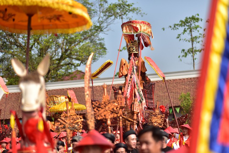 Rộn ràng lễ hội truyền thống giao hảo thôn Trần Đăng (Ứng Thiên) – Áng Phao (Dân Hòa)
- Ảnh 1.