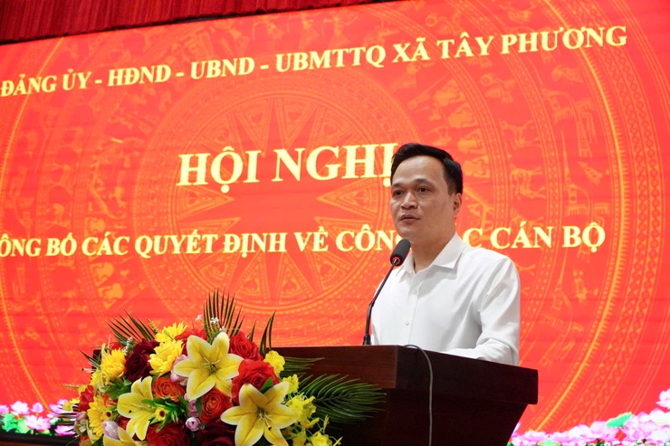 Tây Phương công bố quyết định tiếp nhận, bổ nhiệm viên chức trong lĩnh vực giáo dục- Ảnh 6.