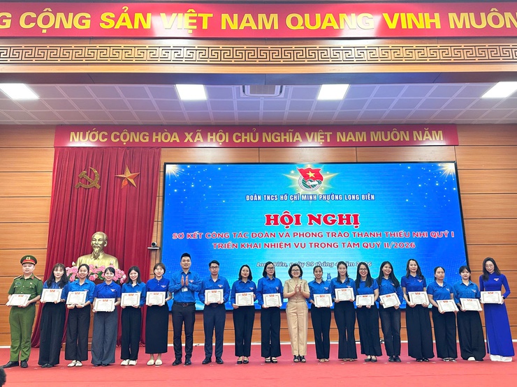 Hội nghị sơ kết công tác Đoàn và phong trào thanh thiếu nhi phường Long Biên quý I năm 2026- Ảnh 4.