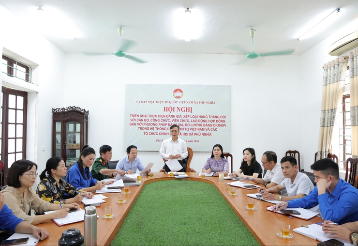 Ban Thường trực Ủy ban MTTQ Việt Nam xã Phú Nghĩa triển khai Kế hoạch đánh giá, xếp loại hàng tháng đối với CBCCVC, lao động hợp đồng gắn với phương pháp đánh giá, đo lường bằng OKR/KPI- Ảnh 3.