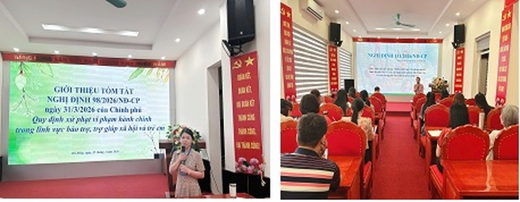 Nâng cao hiệu quả công tác bảo trợ xã hội, trẻ em, thông qua quán triệt các văn bản pháp luật
- Ảnh 1.