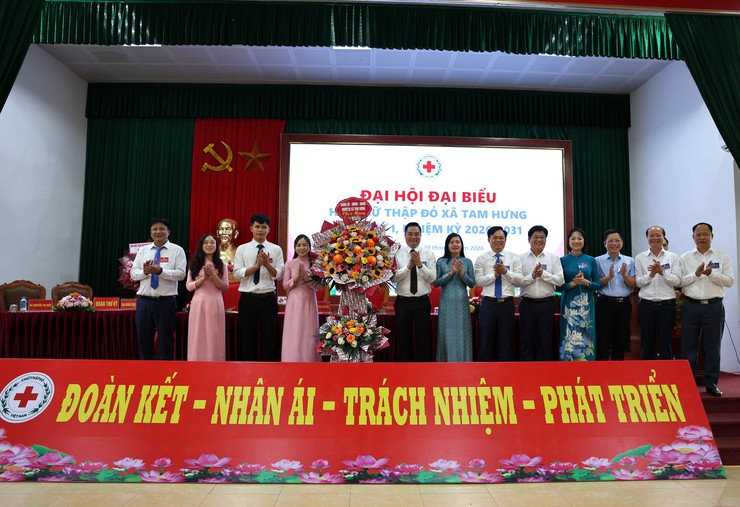 Xã Tam Hưng tổ chức Đại hội đại biểu Hội Chữ thập đỏ lần thứ I, nhiệm kỳ 2026–2031- Ảnh 1.
