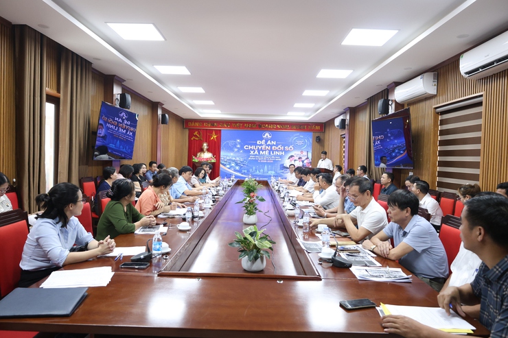 Ủy ban MTTQ Việt Nam xã Mê Linh tổ chức hội nghị phản biện xã hội đối với 03 dự thảo Đề án do UBND xã xây dựng- Ảnh 1.