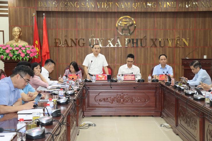Đảng ủy – HĐND – UBND – Ủy ban MTTQ Việt Nam xã Phú Xuyên giao ban trực tuyến tháng 4 năm 2026- Ảnh 7.