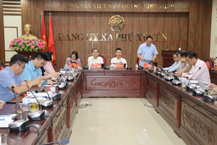 Đảng ủy – HĐND – UBND – Ủy ban MTTQ Việt Nam xã Phú Xuyên giao ban trực tuyến tháng 4 năm 2026- Ảnh 6.