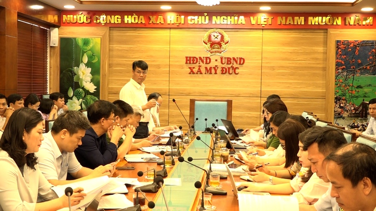 Đoàn kiểm tra công tác ATTP số 03 Thành phố Hà Nội làm việc với Ban chỉ đạo ATTP các xã Mỹ Đức, Phúc Sơn, Hồng Sơn, Hương Sơn- Ảnh 1.