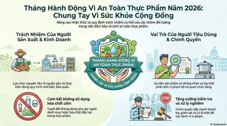 Xã Tam Hưng tuyên truyền hưởng ứng Tháng hành động vì an toàn thực phẩm năm 2026- Ảnh 1.