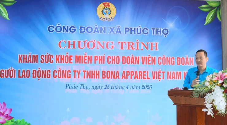 Phúc Thọ: Tổ chức khám sức khỏe miễn phí cho 320 đoàn viên, người lao động hưởng ứng Tháng hành động về An toàn, vệ sinh lao động- Ảnh 6.