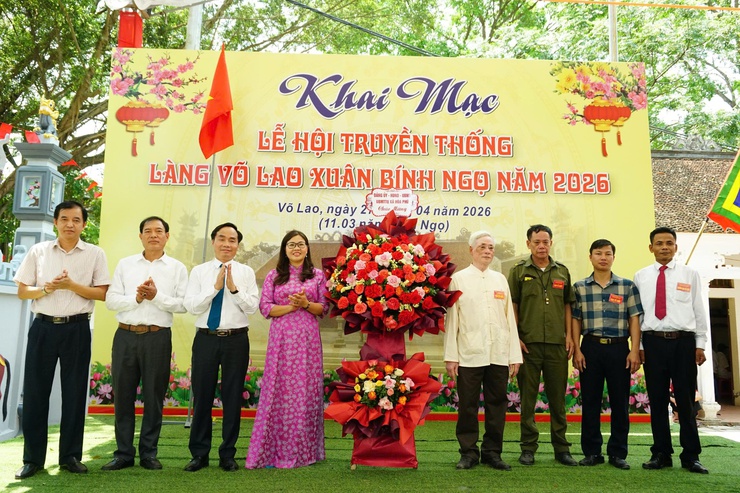 Lễ hội truyền thống làng Võ Lao Xuân Bính Ngọ năm 2026 diễn ra thành công tốt đẹp, để lại nhiều ấn tượng sâu sắc.- Ảnh 3.