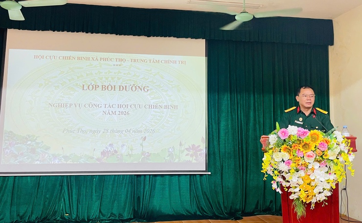 Phúc Thọ: Bồi dưỡng nghiệp vụ công tác Hội Cựu chiến binh năm 2026- Ảnh 1.
