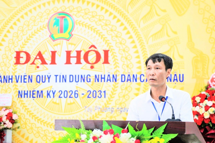 

ĐẠI HỘI THÀNH VIÊN QUỸ TÍN DỤNG NHÂN DÂN CANH NẬU, XÃ TÂY PHƯƠNG NHIỆM KỲ 2026 - 2031- Ảnh 7.
