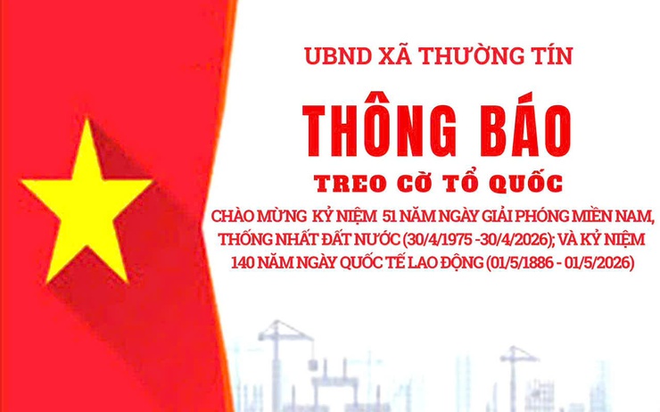 thông báo về việc treo cờ Tổ quốc - Ảnh 1.