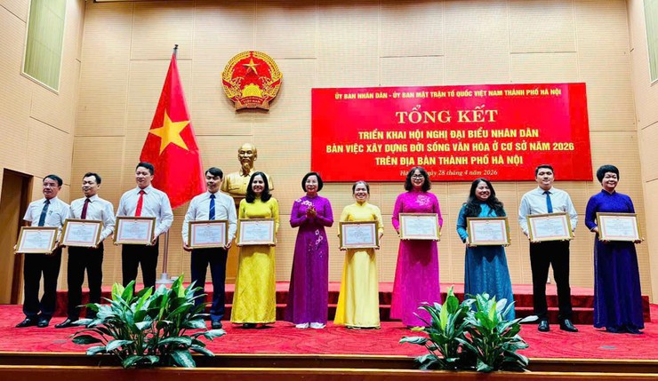 MTTQ xã Hòa Xá vinh dự được nhận bằng khen của TP vì có thành tích xuất sắc trong triển khai tổ chức hội nghị đại biểu nhân dân năm 2026- Ảnh 1.