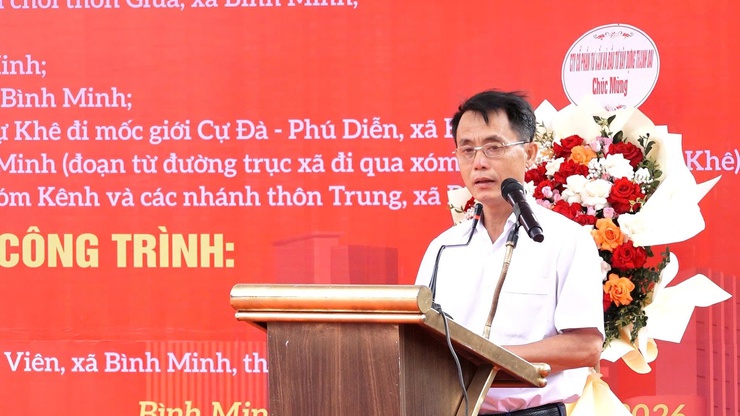 Xã Bình Minh khánh thành, khởi công nhiều công trình hạ tầng chào mừng ngày Giải phóng miền Nam thống nhất đất nước (30/4/1975-30/4/2026) và ngày Quốc tế lao động 01/5- Ảnh 7.