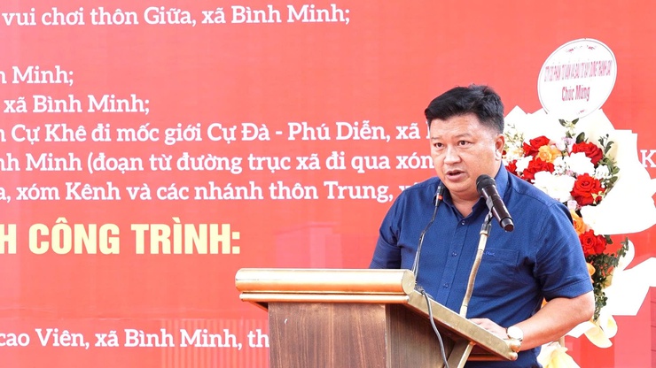 Xã Bình Minh khánh thành, khởi công nhiều công trình hạ tầng chào mừng ngày Giải phóng miền Nam thống nhất đất nước (30/4/1975-30/4/2026) và ngày Quốc tế lao động 01/5- Ảnh 6.