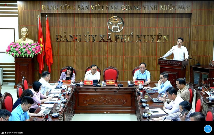 Đảng ủy – HĐND – UBND – Ủy ban MTTQ Việt Nam xã Phú Xuyên giao ban trực tuyến tháng 4 năm 2026- Ảnh 10.