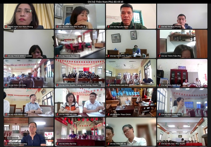 Đảng ủy – HĐND – UBND – Ủy ban MTTQ Việt Nam xã Phú Xuyên giao ban trực tuyến tháng 4 năm 2026- Ảnh 2.