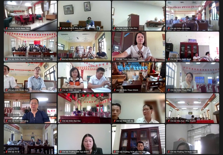 Đảng ủy – HĐND – UBND – Ủy ban MTTQ Việt Nam xã Phú Xuyên giao ban trực tuyến tháng 4 năm 2026- Ảnh 3.