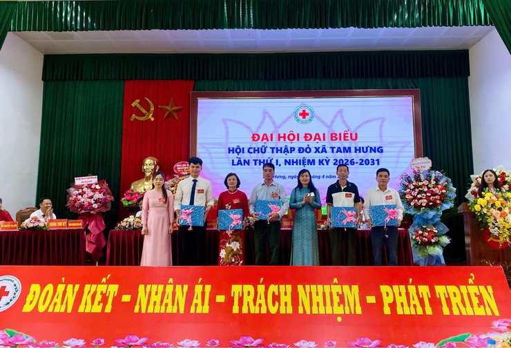 Xã Tam Hưng tổ chức Đại hội đại biểu Hội Chữ thập đỏ lần thứ I, nhiệm kỳ 2026–2031- Ảnh 6.
