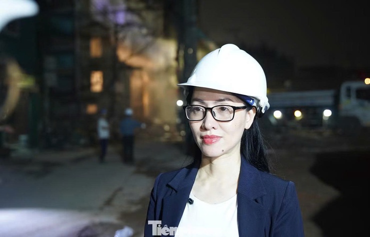 Trắng đêm phá dỡ, giải phóng mặt bằng thi công cầu Trần Hưng Đạo- Ảnh 4.