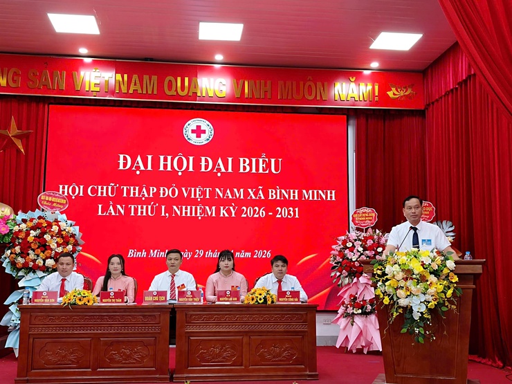 Đại hội đại biểu Hội Chữ thập đỏ xã Bình Minh lần thứ I, nhiệm kỳ 2026 - 2031- Ảnh 5.