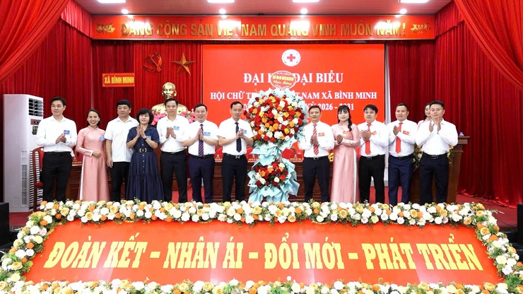 Đại hội đại biểu Hội Chữ thập đỏ xã Bình Minh lần thứ I, nhiệm kỳ 2026 - 2031- Ảnh 1.