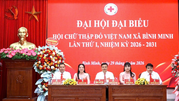 Đại hội đại biểu Hội Chữ thập đỏ xã Bình Minh lần thứ I, nhiệm kỳ 2026 - 2031- Ảnh 8.
