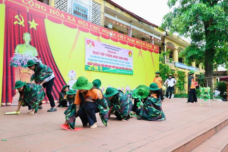 Trường THCS Đông Sơn tổ chức chuyên đề “Ngày hội thống nhất non sông”- Ảnh 10.