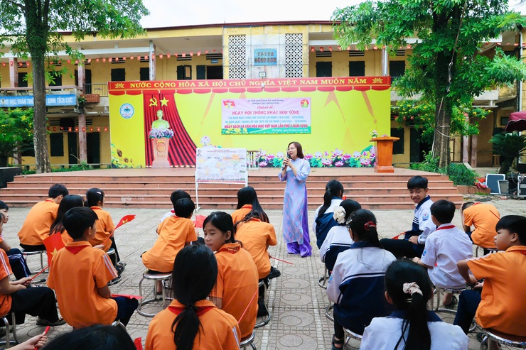 Trường THCS Đông Sơn tổ chức chuyên đề “Ngày hội thống nhất non sông”- Ảnh 3.