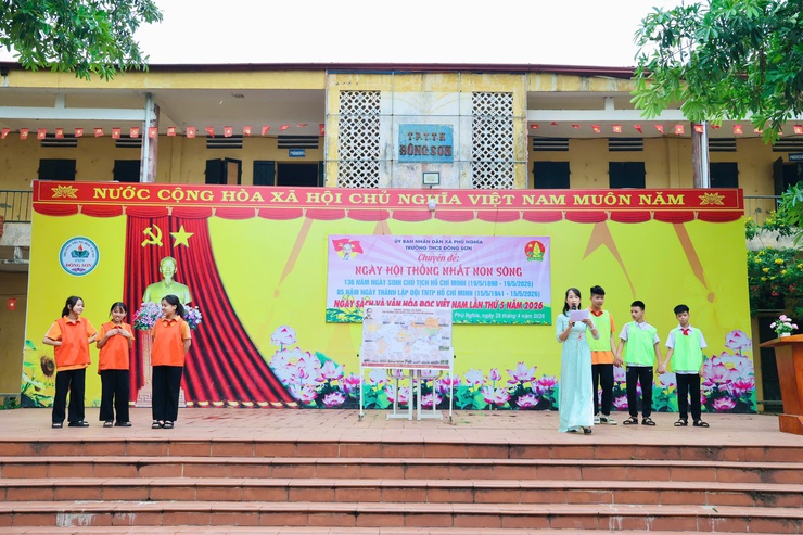 Trường THCS Đông Sơn tổ chức chuyên đề “Ngày hội thống nhất non sông”- Ảnh 6.