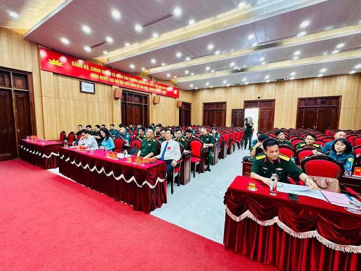 BAN CHỈ HUY QUÂN SỰ XÃ HƯNG ĐẠO THAM DỰ HỘI THI BÁO CÁO VIÊN GIỎI NĂM 2026- Ảnh 1.