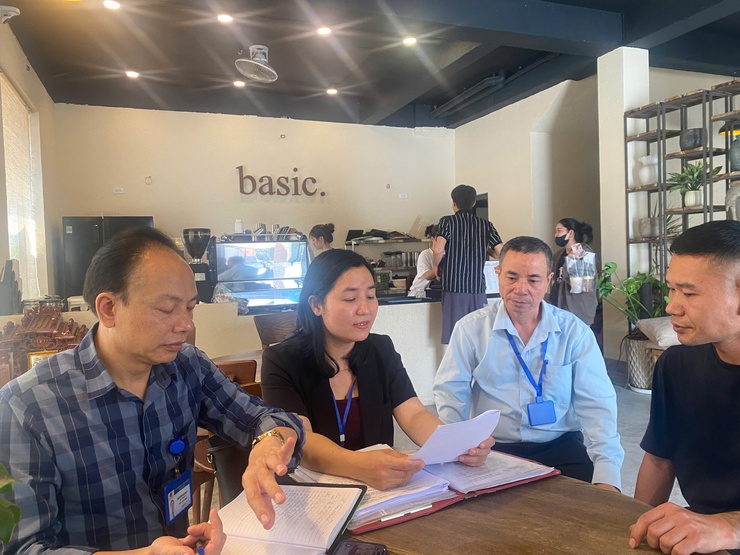 Kiểm tra liên ngành Kiểm tra an toàn thực phẩm tại thôn Nhật Tiến- Ảnh 3.