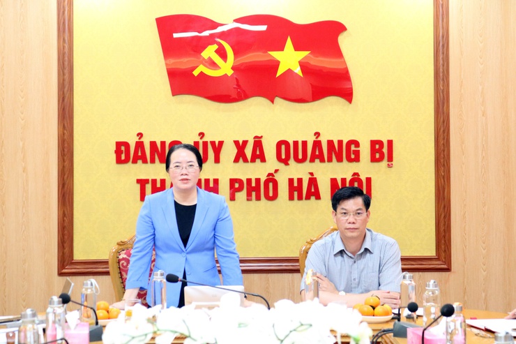 Chủ tịch Hội Nông dân thành phố Hà Nội Phạm Hải Hoa về làm việc tại xã Quảng Bị- Ảnh 5.