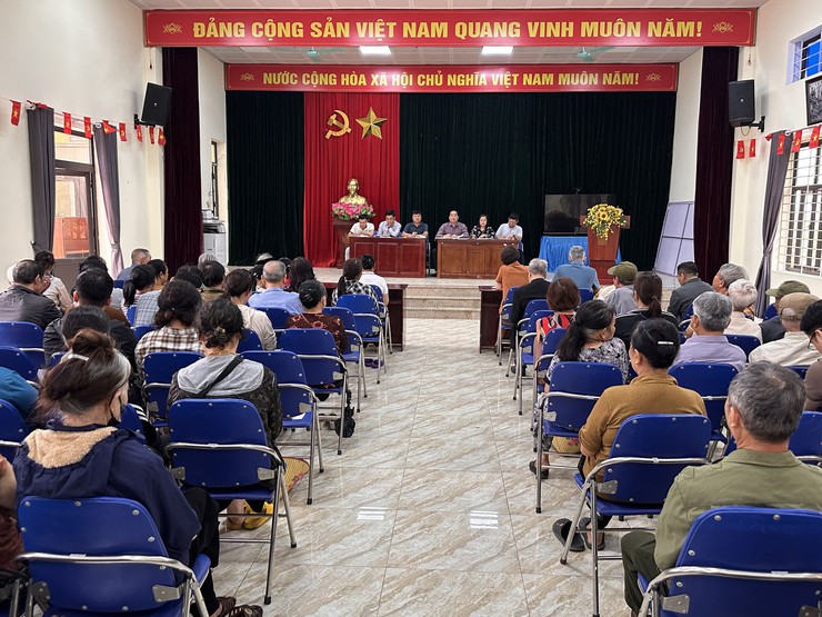 Xã Đại Thanh triển khai chủ trương thu hồi đất thực hiện dự án Khu đô thị thể thao Olympic tại thôn Tả Thanh Oai.- Ảnh 11.