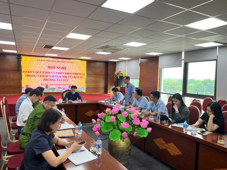 Ban chỉ đạo 197 phường Tây Tựu triển khai nhiệm vụ trọng tâm quý II/2026- Ảnh 1.