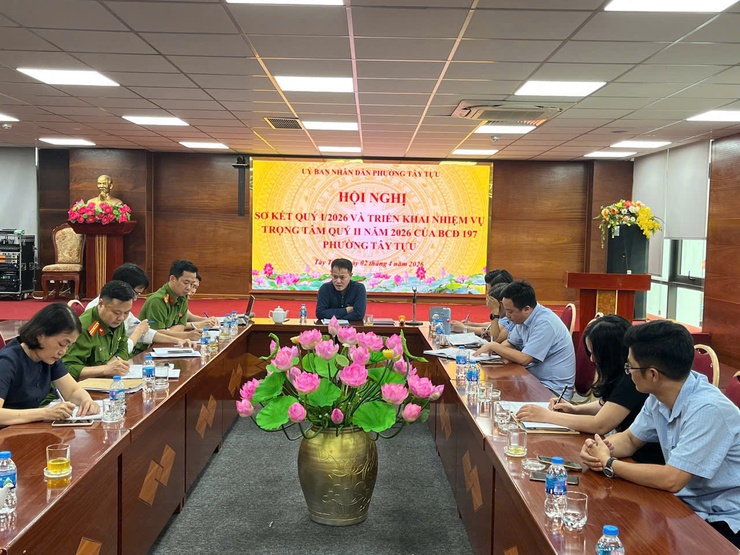 Ban chỉ đạo 197 phường Tây Tựu triển khai nhiệm vụ trọng tâm quý II/2026- Ảnh 2.