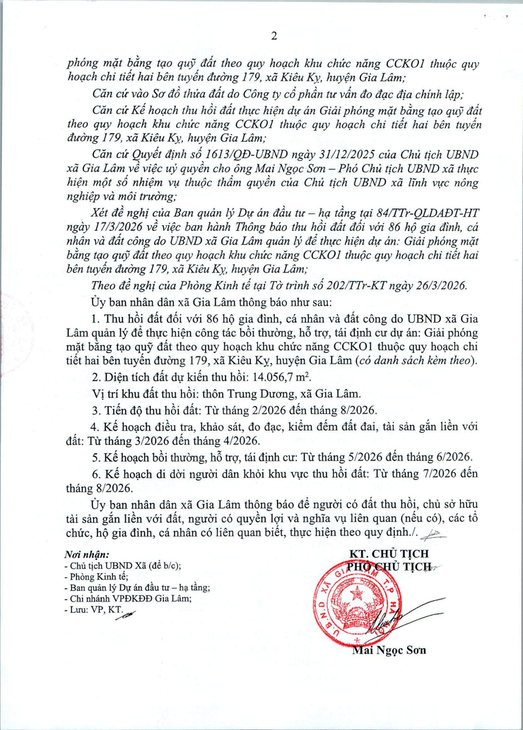 Thông báo niêm yết công khai Thông báo thu hồi đất- Ảnh 4.