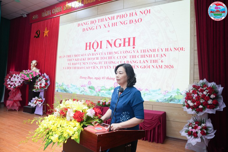 XÃ HƯNG ĐẠO TỔ CHỨC HỘI NGHỊ QUÁN TRIỆT MỘT SỐ VĂN BẢN CỦA TRUNG ƯƠNG VÀ THÀNH ỦY HÀ NỘI; TRIỂN KHAI NHIỆM VỤ TRỌNG TÂM NĂM 2026- Ảnh 3.
