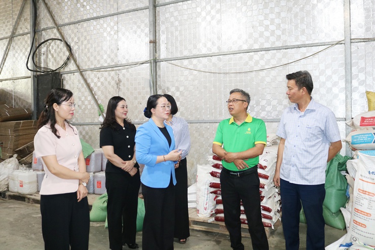 Chủ tịch Hội Nông dân thành phố Hà Nội Phạm Hải Hoa về làm việc tại xã Quảng Bị- Ảnh 2.