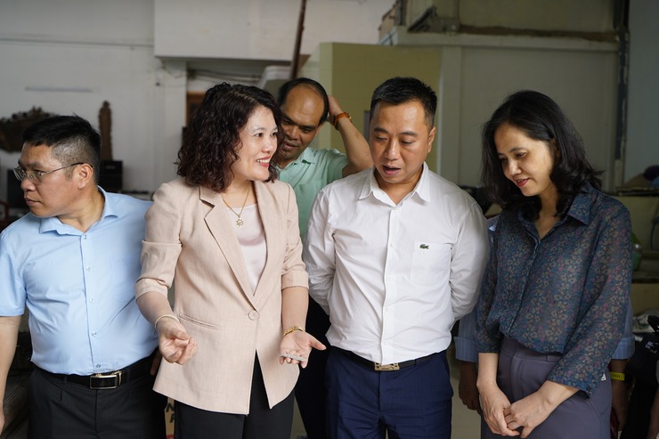 Trung tâm Nội dung số và truyền thông tìm hiểu thực tế các mô hình phát triển kinh tế làng nghề truyền thống ở xã Chuyên Mỹ- Ảnh 3.