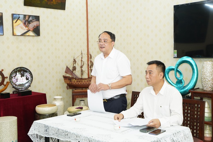 Trung tâm Nội dung số và truyền thông tìm hiểu thực tế các mô hình phát triển kinh tế làng nghề truyền thống ở xã Chuyên Mỹ- Ảnh 1.