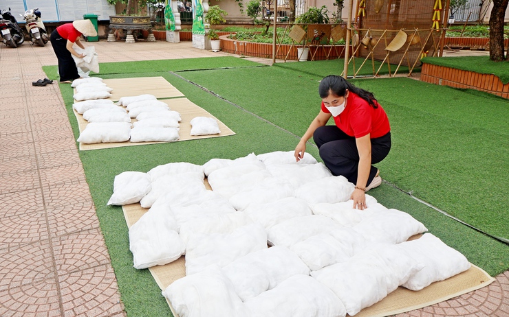 Xã Đoài Phương vệ sinh môi trường, khử khuẩn phòng, chống bệnh tay chân miệng- Ảnh 7.